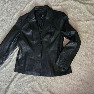 East 5th Women's Classic Black Leather Jacket
